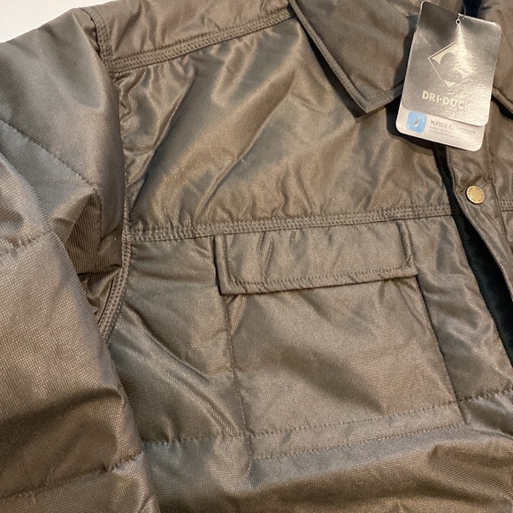 Dri-Duck XLarge Brown Water Resistant Therma Puff Coat New Softshell Jacket - Picture 5 of 16
